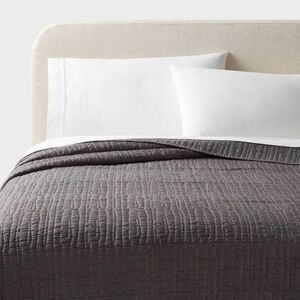 Threshold - Full/Queen TENCEL Quilt Dark Gray - Threshold Gray